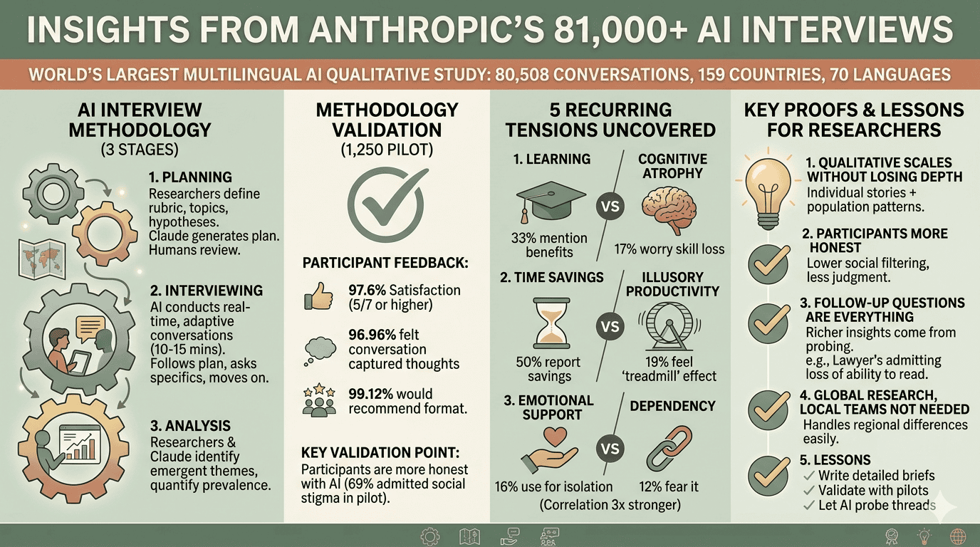 What Anthropic's 81,000 AI-Conducted Interviews Reveal About the Future of Qualitative Research